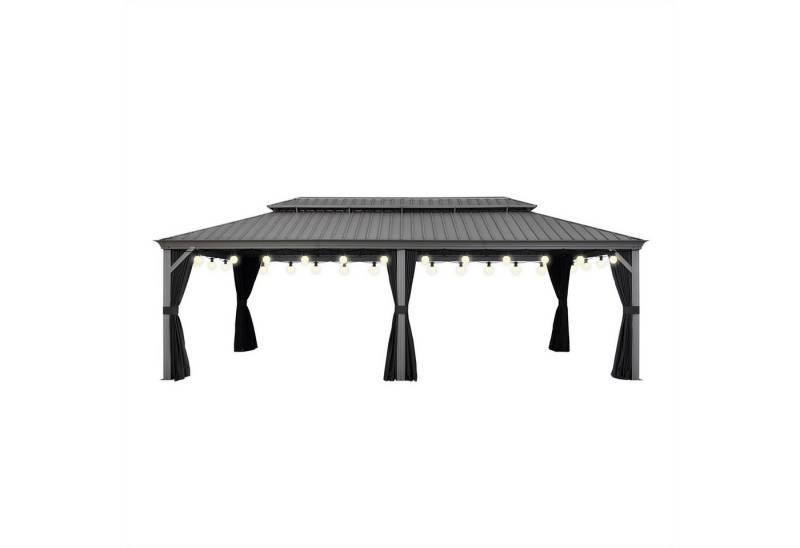 PURPLE LEAF Pavillon Hardtop Alu Gartenpavillon mit Seitenteilen und LED Lichterketten PURPLE LEAF Pavillon Hardtop Alu Gartenpavillon mit Seitenteilen und LED Lichterketten von PURPLE LEAF