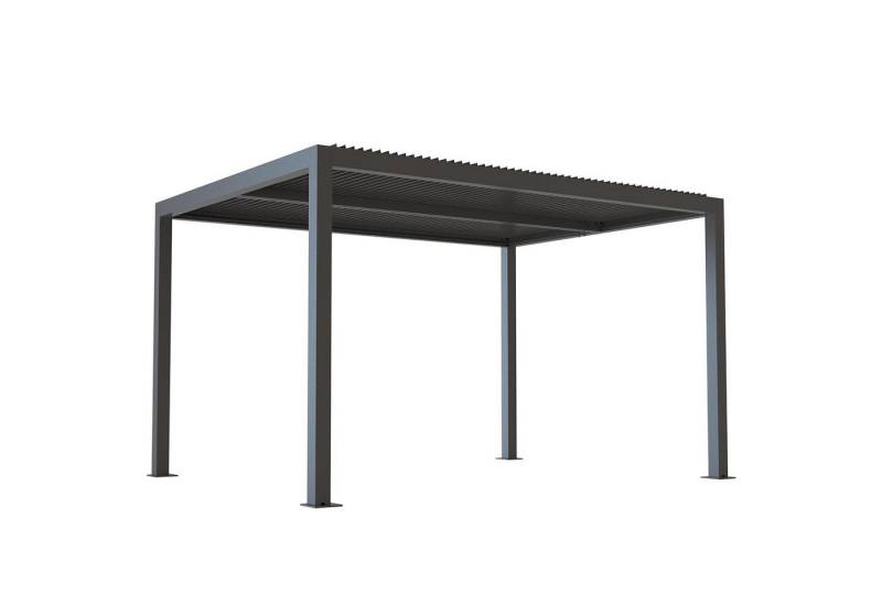 PURPLE LEAF Pergola Pavillon mit Lamellendach Verstellbaren Lamellen Terrassenüberdachung, BxTxH: 368x480x240 cm, Stabile wetterfeste Überdachung, nutzbar als Grillpavillon,Carport von PURPLE LEAF