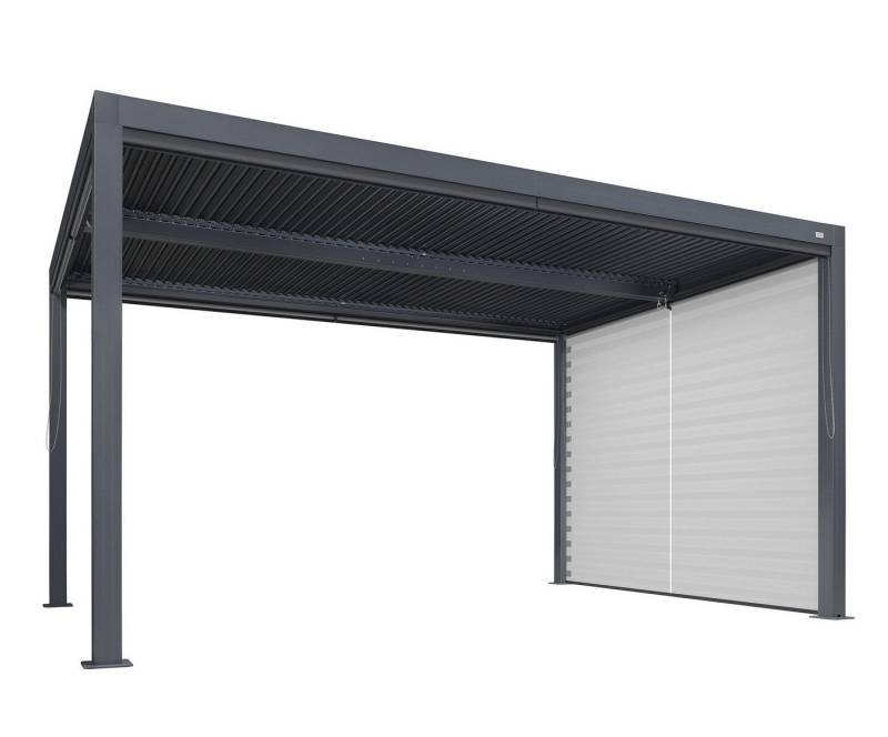 PURPLE LEAF Pergola Terrassenüberdachung mit Sonnenrollo, Gartenpavillon mit Lamellendach PURPLE LEAF Pergola Terrassenüberdachung mit Sonnenrollo, Gartenpavillon mit Lamellendach von PURPLE LEAF