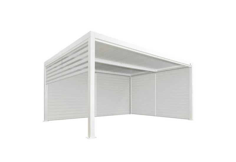 PURPLE LEAF Pergola Terrassenüberdachung mit Sonnenrollo, Gartenpavillon mit Lamellendach PURPLE LEAF Pergola Terrassenüberdachung mit Sonnenrollo, Gartenpavillon mit Lamellendach von PURPLE LEAF