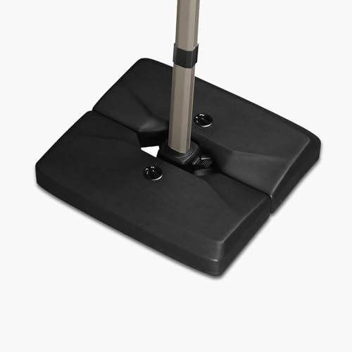PURPLE LEAF Sonnenschirmständer HLRB120 Ampelschirmständer Gewicht Befüllbar bis 120 kg Wasser oder Sand HDPE Schirmgewicht für Sonnenschirm Ampelschirm, Schwarz von PURPLE LEAF
