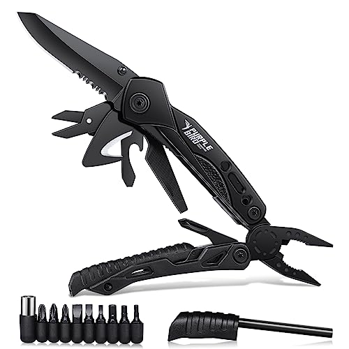 PURPLEBIRD Multitool Werkzeug 16 in 1 Survival Faltbares Gadgets mit Taschenmesser und 9 Bits Multifunktionstool Zange, Geschenke für Männer Outdoor Camping Reparieren Multitools PURPLEBIRD Multitool Werkzeug 16 in 1 Survival Faltbares Gadgets mit Taschenmesser und 9 Bits Multifunktionstool Zange, Geschenke für Männer Outdoor Camping Reparieren Multitools von PURPLEBIRD