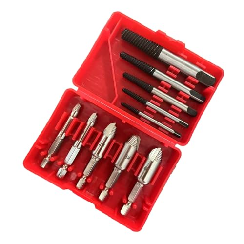 10-teiliges Break Wire Extractor Fine Tooth Break Head Screw Removal Tap Removal Tool Pipe Extractor Accessories Set Easy Use Drill Set 10-teiliges Break Wire Extractor Fine Tooth Break Head Screw Removal Tap Removal Tool Pipe Extractor Accessories Set Easy Use Drill Set von PURPLELILY
