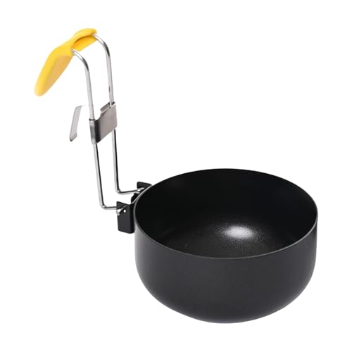 Faltbare Eier Pochierer mit Griff, zusammenklappbare Eier Kochtöpfe, Metallstruktur für einfaches Pochieren von Eiern, Kochen zu Hause, Eier Pochierer von PURPLELILY