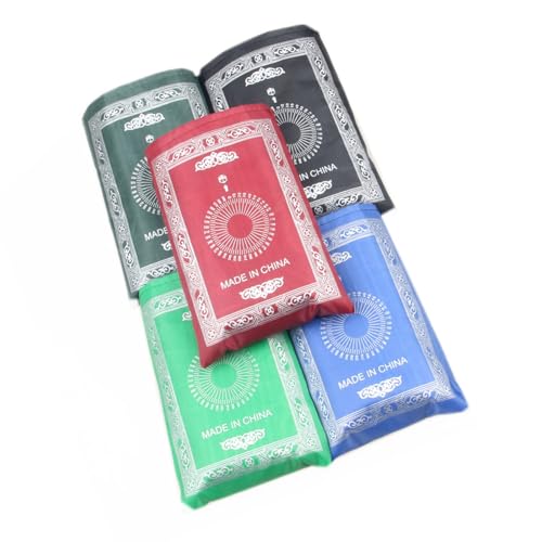 Gebetsmatten mit Kompassung, wasserdichtes Polyestergewebe, für Reisen, Anbetungsmatte, 60 x 100 cm, 5-teiliges Set Gebetsmatten mit Kompassung, wasserdichtes Polyestergewebe, für Reisen, Anbetungsmatte, 60 x 100 cm, 5-teiliges Set von PURPLELILY