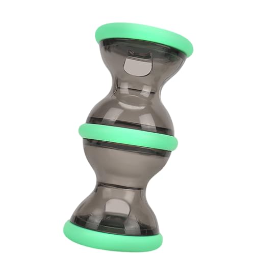 Hunde-Puzzle-Spielzeug, Hantel-Design, auslaufendes Futter, langsames Fressen, Kauen interaktives Training für Haustier-Futterspender mit Rollen-Design von PURPLELILY