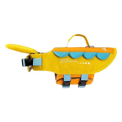 Hundeschwimmweste, schöne Schwimmweste für Hunde, zum Schwimmen, Bootfahren, mit hohem Auftriebsgriff, schwimmende Schwimmweste, Haustier-Lebensretter von PURPLELILY
