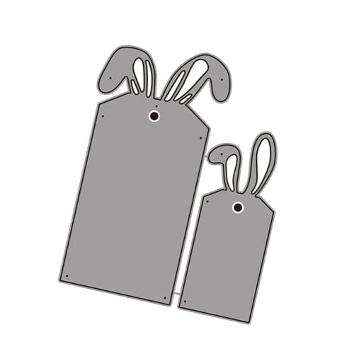 Oster-Hasen-Etiketten-Stanzschablonen, Metall-Stanzschablonen, Formen für Alben, Kartenherstellung, Dekorationen, Ostern, Kaninchen, Etiketten, Metall-Stanzformen für Karten, Scrapbooking, Dekoration von PURPLELILY
