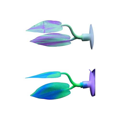 PURPLELILY Bettas Fischhängematte aus weichem Silikon, realistische Korallen, Aquarium-Dekoration mit Saugnapf für natürliche Simulation, natürliche Lebensräume, Aquarien, Pflanzen von PURPLELILY