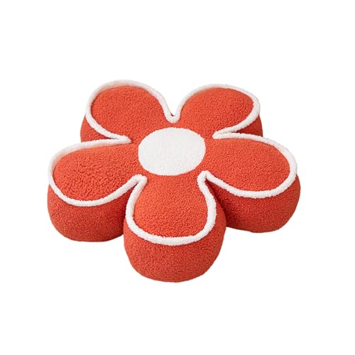 PURPLELILY Mehrzweck-Plüschkissen mit Blumenmotiv für mehr Komfort und Ästhetik in jedem Raum. Stoffblume von PURPLELILY