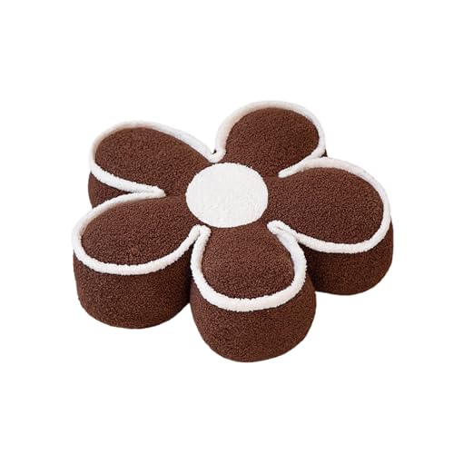 PURPLELILY Mehrzweck-Plüschkissen mit Blumenmotiv für mehr Komfort und Ästhetik in jedem Raum. Stoffblume von PURPLELILY