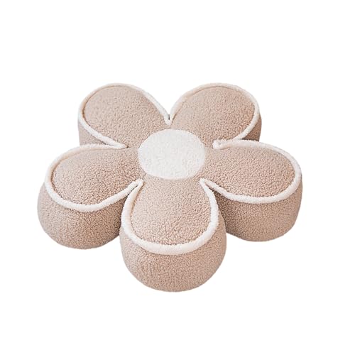 PURPLELILY Mehrzweck-Plüschkissen mit Blumenmotiv für mehr Komfort und Ästhetik in jedem Raum. Stoffblume von PURPLELILY