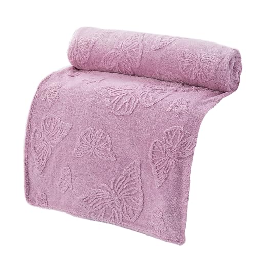 Plüsch-Überwurf, Mikrofaser-Decke, Bettdecken, vielseitige Verwendung für Couch oder Bett, Bettdecke, Fleece, pflegeleicht, Mikrofaser-Polyester-Bezug von PURPLELILY