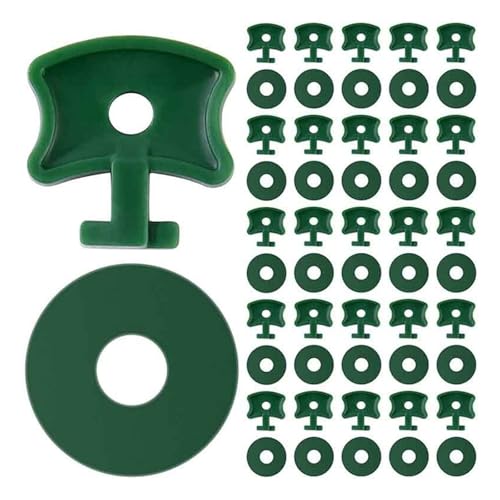 Strapazierfähige Pflanzenclips, wiederverwendbare Gartenklemmen und Unterlegscheiben, geeignet für Gewächshausstruktur, Outdoor-Zelte, Gewächshaus, Drehklammern von PURPLELILY