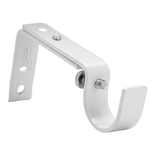 Verstellbare Gardinenstangenhalterung in Schwarz/Weiß, Stangenhalter für Heimdekoration und einfache Installation von Vorhang-Hardware von PURPLELILY