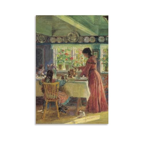 PURRCOCO Pouring The Morning Coffee Laurits Regner Tuxen Maler-Poster, Wandkunst, Poster, Drucke, Heimdekoration, Bild, Leinwand, Gemälde, Poster, 30 x 45 cm PURRCOCO Pouring The Morning Coffee Laurits Regner Tuxen Maler-Poster, Wandkunst, Poster, Drucke, Heimdekoration, Bild, Leinwand, Gemälde, Poster, 30 x 45 cm von PURRCOCO