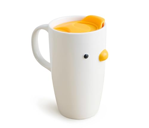 PURROOM Duck Kaffeebecher mit Deckel, Travel Cup mit Griff versiegelter Deckel. 580ml Cute Chick Tall Cup. PURROOM Duck Kaffeebecher mit Deckel, Travel Cup mit Griff versiegelter Deckel. 580ml Cute Chick Tall Cup. von PURROOM
