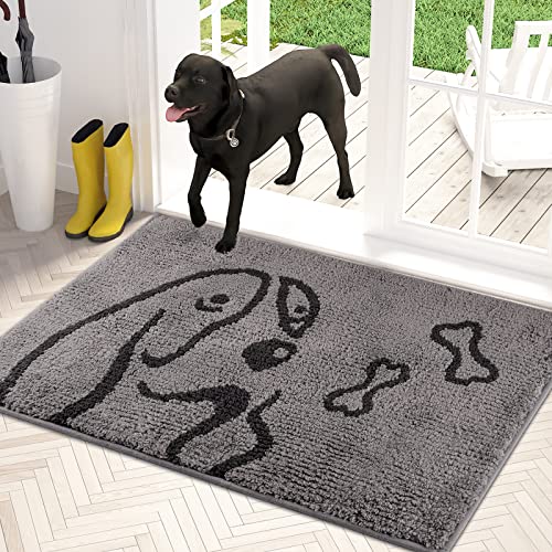 PURRUGS Fußmatte, Maschinenwaschbarer, Rutschfester, Eingangstürmatte, Sauberlaufmatte, Schmutzfangmatte, Hundematte, Super Absorbierende Bodenmatte für schlammige, nasse Pfoten und Schuhe PURRUGS Fußmatte, Maschinenwaschbarer, Rutschfester, Eingangstürmatte, Sauberlaufmatte, Schmutzfangmatte, Hundematte, Super Absorbierende Bodenmatte für schlammige, nasse Pfoten und Schuhe von PURRUGS