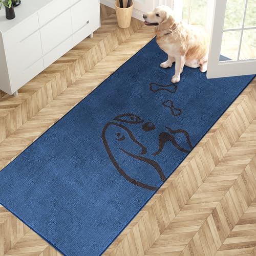 PURRUGS Fußmatte, Maschinenwaschbarer, Rutschfester, Eingangstürmatte, Sauberlaufmatte, Schmutzfangmatte, Hundematte, Super Absorbierende Bodenmatte für schlammige, nasse Pfoten und Schuhe PURRUGS Fußmatte, Maschinenwaschbarer, Rutschfester, Eingangstürmatte, Sauberlaufmatte, Schmutzfangmatte, Hundematte, Super Absorbierende Bodenmatte für schlammige, nasse Pfoten und Schuhe von PURRUGS