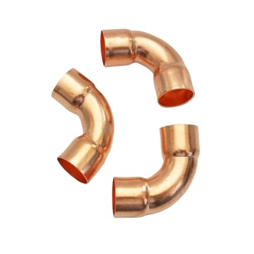PURYN 1/2 Zoll, 3/4 Zoll, 1 Zoll, 12,7, 16, 19, 22, 25,4, 28,6 mm, ID, 99,9 % Kupfer, langer Radius, 90-Grad-Winkelstück, Kupplung für Klimaanlage (ID 67 mm, Wand 1,7 mm) von PURYN