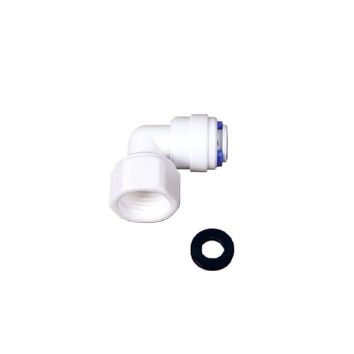 PURYN 5 Stück 6,35 mm Innengewinde -1/4 Zoll OD Rohr PE Rohrverschraubung Schlauchbogen Schnellverbinder Aquarium RO Wasserfilter Umkehrosmoseanlage PURYN 5 Stück 6,35 mm Innengewinde -1/4 Zoll OD Rohr PE Rohrverschraubung Schlauchbogen Schnellverbinder Aquarium RO Wasserfilter Umkehrosmoseanlage von PURYN