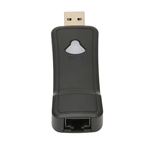 2.4G Wireless WiFi Receiver Transmitter, USB WiFi Adapter auf RJ45 Wired Network Adapter, 300Mbps USB Wireless Network Card für Fernseher, Spielkonsolen und Drucker von PUSOKEI