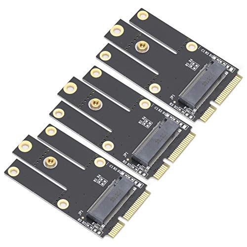 PUSOKEI 3-teilige Drahtlose Netzwerkadapterkarte, M2 / NGFF-zu-PCI-E-Adapterkonverter, Support-Hot-Swap, Kompatibles Drahtloses WLAN für -Karten von PUSOKEI