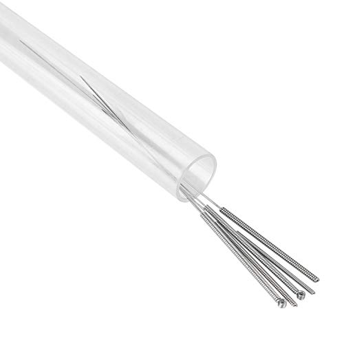 5-teilige 3D-Drucker-Reinigungsnadeln 0,2 mm 0,3 mm 0,4 mm 0,5 mm 0,6 mm Reinigungsnadelsatz für Duplikator, RepRap, 3D-Drucker (Silber) von PUSOKEI
