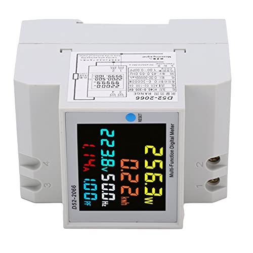 D52-2066 Wattstundenzähler AC40.0-300.0V / AC0-100.0A Leistungsmesser Intelligenter einphasiger Energiezähler für chemische Industrie, Kraftwerke, DOS-Systeme von PUSOKEI