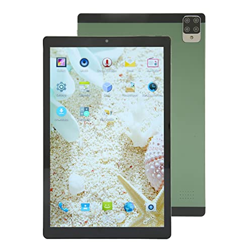 PUSOKEI 10,1 Zoll Android 11 Tablets, 4G Tablet für, Octa Core 6G RAM 128G ROM, 1080P IPS Touchscreen, 5+13MP Dual Kameras, 2,4G/5G WiFi, 6000mAh Akku, USB C, Grün von PUSOKEI