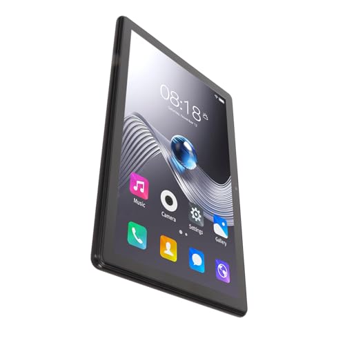 PUSOKEI 10,1 Zoll IPS Tablet für Android 13, FHD 4G LTE Tablet PC mit 10000 MAh Power Bank, 5G WiFi Gaming Tablet, 12 GB RAM 256 GB ROM Octa Core (Black) von PUSOKEI