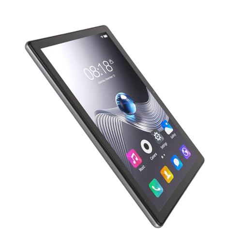 PUSOKEI 10,1 Zoll IPS Tablet für Android 13, FHD 4G LTE Tablet PC mit 10000 MAh Power Bank, 5G WiFi Gaming Tablet, 12 GB 256 GB ROM Octa (Gray) von PUSOKEI