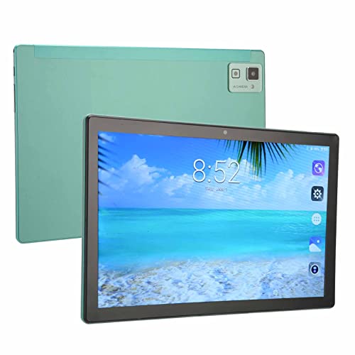 PUSOKEI 10,1 Zoll Tablet, Android10 Tablet,Tablet, Octa Core CPU, 6GB RAM, 128GB ROM, 1080P FHD Display, 8MP+16MP Kamera, BT5.0, 5G WiFi, 4G LTE Netzwerk, 5000MAh Akku (Grün) von PUSOKEI