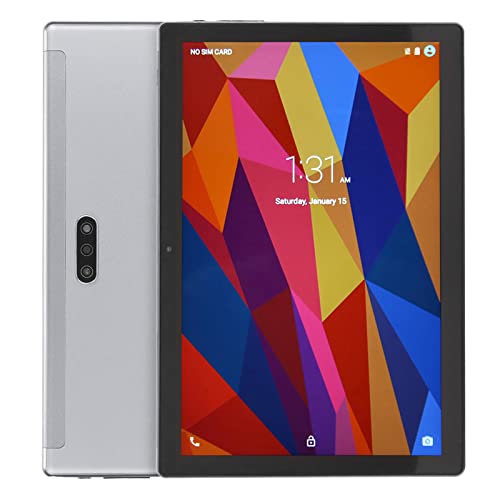 PUSOKEI 10,1 Zoll Tablet, Tablet, Octa Core CPU, 6 GB RAM 128 GB ROM, IPS Touchscreen, 5 MP + 13 MP Dual, 5 G WiFi, BT5.0, Android11, 5800 MAh Akku, Grau (EU-Stecker) von PUSOKEI