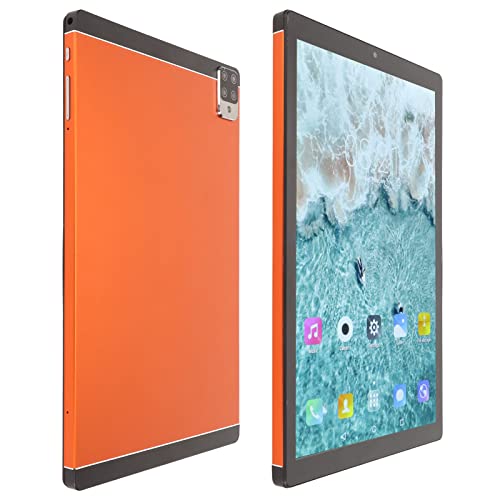 PUSOKEI 10,1 Zoll Tablet HD Display, 4 GB RAM, 64 GB ROM, Dual Kamera, 5800 mAh Akku, Dual SIM, Aluminiumlegierung, Glas (EU-Stecker 100-240 V) von PUSOKEI