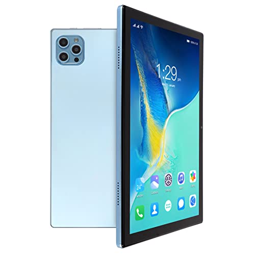 PUSOKEI 10,1 Zoll Tablet PC 4G Entsperrt, für12, Zwei SIM Kartensteckplätze, 8 GB 256 GB, FHD Bildschirm, Zwei Lautsprecher, 7000 mAh Akku, mit Tastatur, Schutzhülle (EU-Stecker) von PUSOKEI