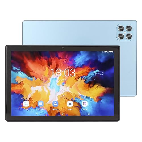 PUSOKEI 10,1 Zoll Tablet für Android 11.0, 12 GB RAM 256 GB ROM Octa Core, 4G LTE 5G WiFi Büro Tablet PC mit 8 MP 20 MP Kamera, 8800 MAh Akku (Blau) von PUSOKEI
