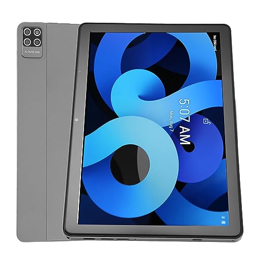 PUSOKEI 10,1 Zoll Tablet für Android 13.0, MTK6762 Octa Core, 12 GB RAM 512 GB ROM, 5G WiFi 4G LTE IPS Bildschirm Tablet PC, 8 MP 16 MP, 11200 MAh Akku (Grau) von PUSOKEI
