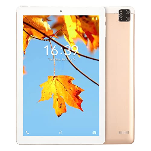 PUSOKEI 10,1 Zoll Tablet mit 4 GB RAM, 64 GB ROM, 1920 X 1200 HD Display, Dual Kamera, 5000 mAh Akku, Gehäuse aus Aluminiumlegierung, FÜR10 (EU-Stecker) von PUSOKEI