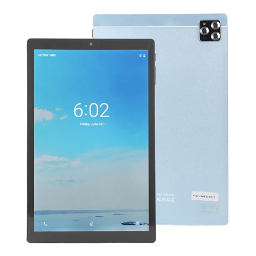 PUSOKEI 10 Zoll Android10.1 Tablet,Tablet PC, 6 GB RAM, 128 GB ROM, HD Display, 2 MP + 5 MP Kamera, 2,4 G/5 G WLAN, BT, Dual SIM Steckplatz, 6800 MAh Akku (Blau) von PUSOKEI