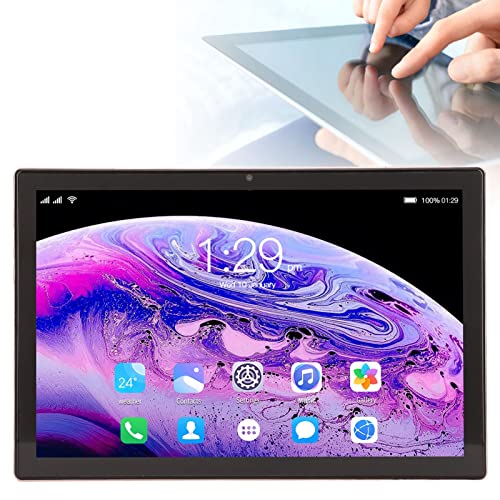 PUSOKEI 10-Zoll-Tablet, HD-IPS-Bildschirm mit 2560 X 1600, Dual-SIM-Dual-Standby, Schneller Betrieb, Wiederaufladbarer Akku, Unterstützt Anrufe und 4G-Netzwerke, Android11 (EU-Stecker) von PUSOKEI