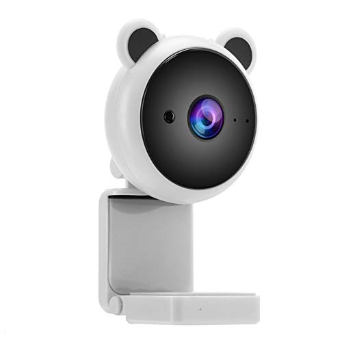 PUSOKEI 1080P HD-Webcam mit Mikrofon, USB-Laufwerk-freier Webkamera, Desktop-Laptop-Computer-Webcam für Videoanrufe Konferenzen Aufzeichnung Live-Übertragungen (Weiss) von PUSOKEI