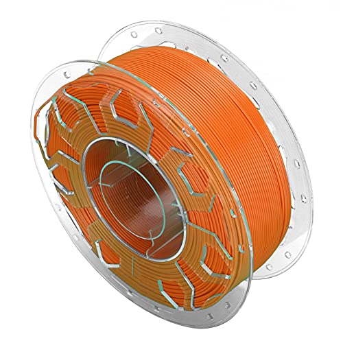 PUSOKEI 3D-Drucker Filament, 3D-Druckerzubehör mit Umweltfreundlichen Materialien, Maßgenauigkeit +/- 0,02 Mm, 1,75 Mm Druckzubehör für FDM-Modell-3D-Drucker (Orange) von PUSOKEI
