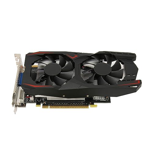 PUSOKEI 4 GB GTX1050Ti Grafikkarte, GDDR5 128 Bit Gaming Grafikkarte mit 2 Lüftern, Geräuscharmer Grafikkartenchip für Desktop PC (GTX1050Ti 4 GB DDR5 128 Bit) von PUSOKEI