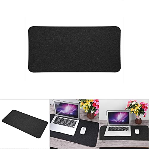 PUSOKEI 68x33cm PC-Mauspad, Staubdicht Wasserdicht 68x33cm Filz Tischmauspad Schreibtisch Schreibtisch Laptop PC-Mauspads (Dunkelgrau) von PUSOKEI
