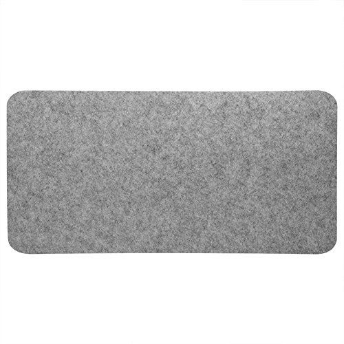 PUSOKEI 68x33cm PC-Mauspad, Staubdicht Wasserdicht 68x33cm Filz Tischmauspad Schreibtisch Schreibtisch Laptop PC-Mauspads (Hellgrau) von PUSOKEI