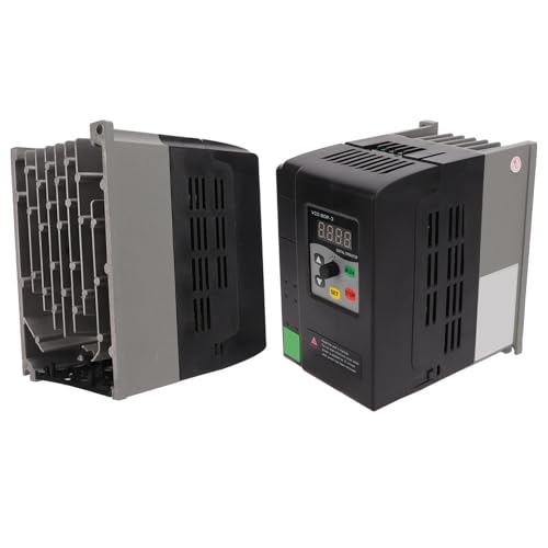 PUSOKEI AC 380 V Frequenzumrichter, 3-Phasen-Eingang 3-Phasen-Ausgang VFD-Motorsteuerungs-Wechselrichter, Motorfrequenzwandler mit digitaler Anzeige zur Motordrehzahlregelung 2,2kw von PUSOKEI