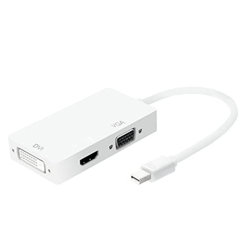 PUSOKEI DisplayPort zu HD Multimedia Schnittstellenadapter, 60 Hz 2,25 GBP VGA HD DVI Ausgang, Kupfer, DP Konverter für Laptop TV Monitor (Weiss) von PUSOKEI