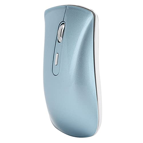 PUSOKEI Drahtlose Bluetooth5.0-Maus, 2,4 GHz Drahtlose Bluetooth 5.0-Laptop-Desktop-Computer-Stummschaltung Ergonomics 1600DPI-Maus für Büro/Zuhause mit Nano-USB-Empfänger (Blau) von PUSOKEI