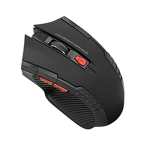 PUSOKEI Drahtlose Optische 2,4-GHz-Maus mit USB-Empfänger, Drahtlose Desktop-Laptop-Maus 3 Einstellbare DPI 1000/1200 / 1600DPI 2,4-GHz-kabellose Optische Ergonomie-Maus für Büro/Spiele (Schwarz) von PUSOKEI
